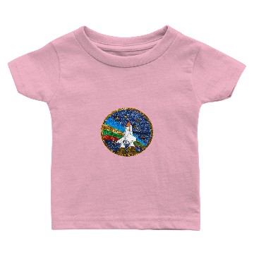 Discover sequin space ship Baby T-shirts