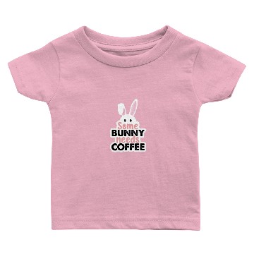 Discover Some Bunny Needs Coffee Cute Vintage Sleeveless Baby T-shirts