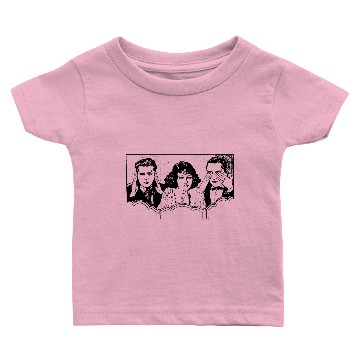 Discover Retro Polyamory - Throuple - Spooning - Triad Baby T-shirts