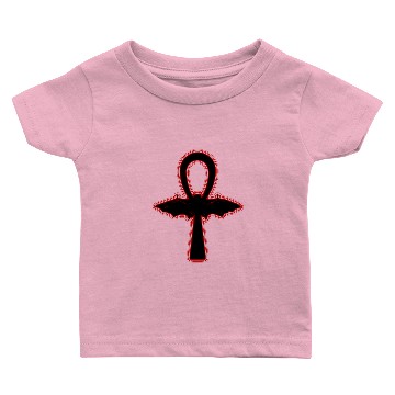 Discover Black Vampire Bat Red Egyptian Goth Ankh Baby T-shirts