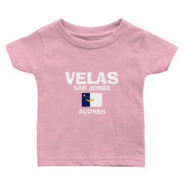 Discover Velas* São Jorge Azores Flag Baby T-shirts
