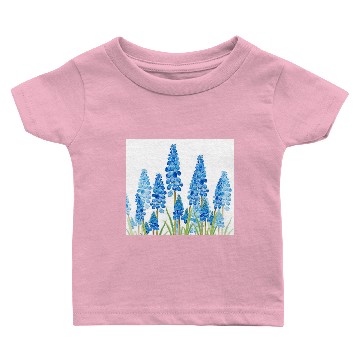 Discover blue grape hyacinth forest polo Baby T-shirts
