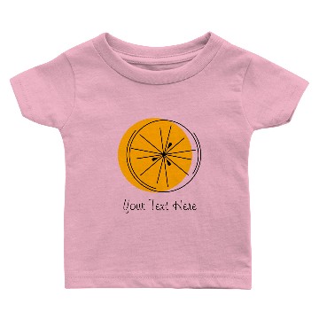 Discover Citrus Orange 'Your Text' Baby T-shirts