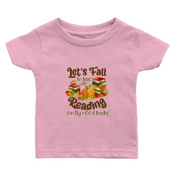 Discover Fall in Love With Reading Emily Reed Books Baby T-shirts
