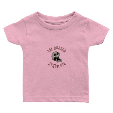 Discover The Horror Syndicate Scary Halloween Skull Baby T-shirts