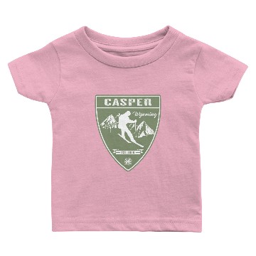 Discover Ski Casper Wyoming Baby T-shirts