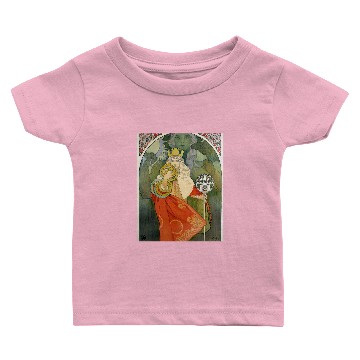 Discover 6th Sokol Festival - Alphonse Mucha Baby T-shirts