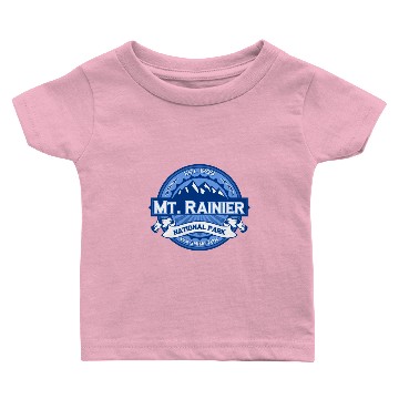Discover Mt. Rainier Cobalt Baby T-shirts