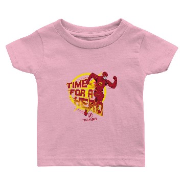 Discover The Flash | "Time For A Hero" Graphic Baby T-shirts