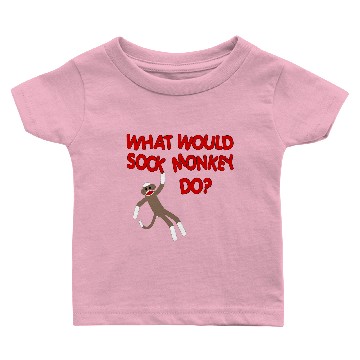 Discover What Would Sock Monkey Do? Baby T-shirts