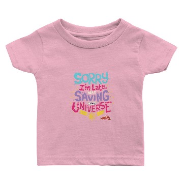 Discover Captain Marvel | Saving The Universe Typography Baby T-shirts