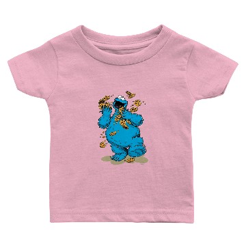 Discover Cookie Monster Crazy Cookies Baby T-shirts