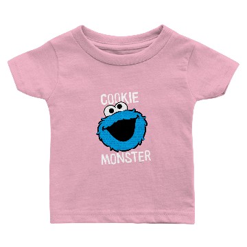 Discover Cookie Monster Pattern Face Baby T-shirts