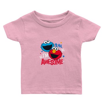 Discover Cookie Monster & Elmo | Yeah, I'm Awesome Baby T-shirts