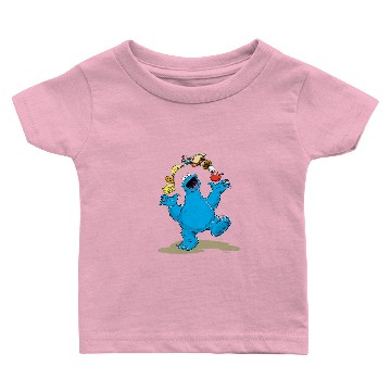 Discover Vintage Cookie Monster Juggling Baby T-shirts