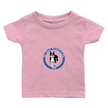 Discover Cartoon Jumping Boston Terrier Dog Baby T-shirts