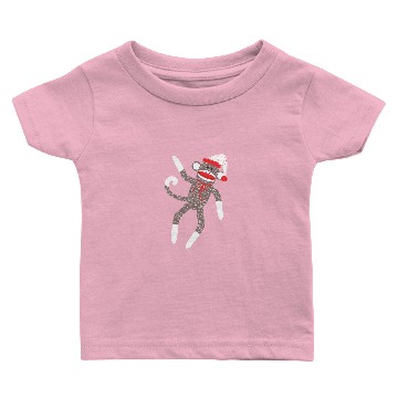 Discover Sock Monkey Santa Claus Baby T-shirts