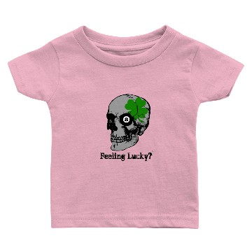 Discover Skull Clover 8 Ball Feeling Lucky Baby T-shirts