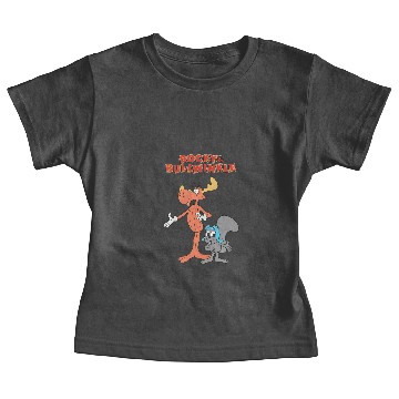 Discover Rocky and Bullwinkle Cartoon Baby Tees