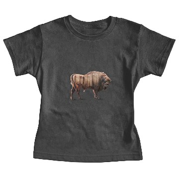 Discover Bisons Forest Double exposure Baby Tees