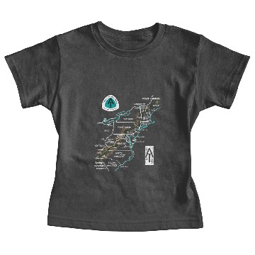 Discover Appalachian Trail Hiking Map Baby Tees