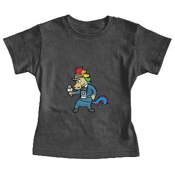 Discover UNICORN JOURNALIST JOURNALISM Baby Tees