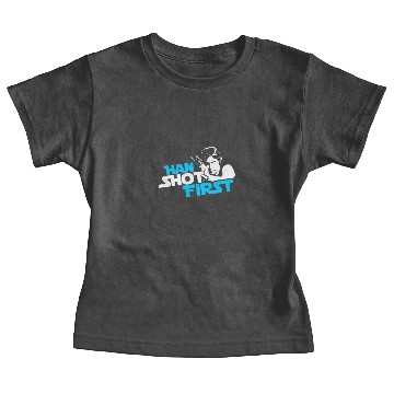 Discover Han Shot First Baby Tees