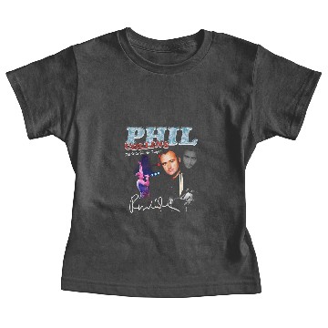 Discover Phil Collins Bootleg Black Baby Tees
