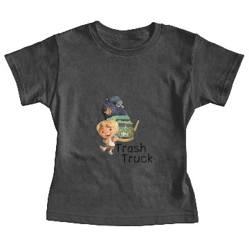 Discover Trash Truck Baby Tees