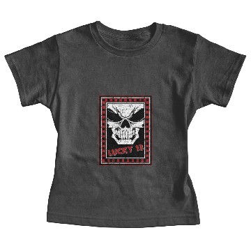 Discover Lucky 13 Skull Baby Tees