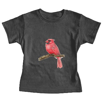 Discover Cardinal bird watercolor - Cardinal Bird - Baby Tees