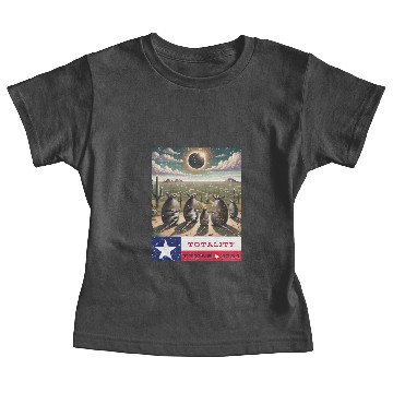 Discover Texas Armadillo Totality Eclipse 2024 Baby Tees