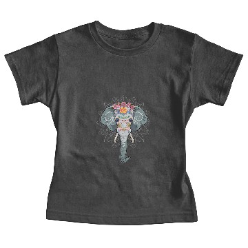 Discover Elephants Lover Sugar Skull Baby Tees