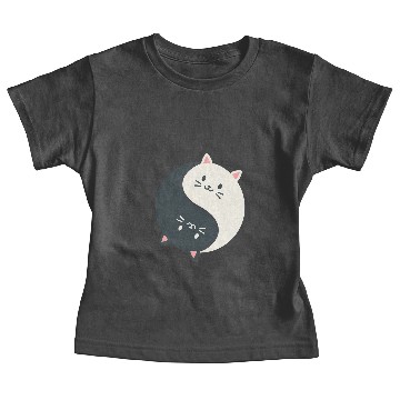 Discover Cat Paws and Adorable Chinese Yin and Yang Cats Funny Cat Baby Tees