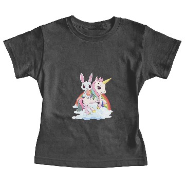 Discover Unicorns Easter Bunny Rides Unicorns For Children And Women Baby Tees
