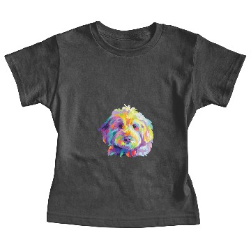 Discover Dog Goldendoodle Gift Labradoodle Cockapoo Mom Colorful Pop Art Baby Tees