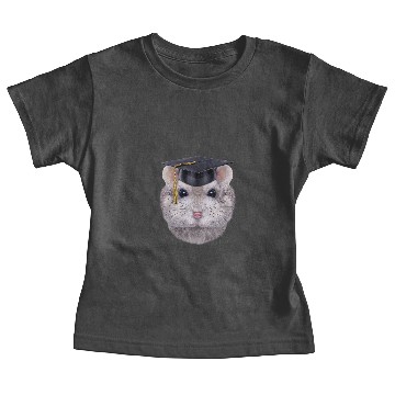 Discover Hamsters Sapphire Dwarf Hamster in University Academic Cap Baby Tees