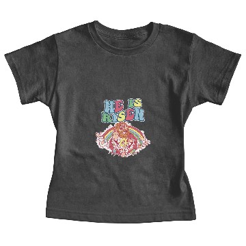 Discover Christian Funny Christian Easter Jesus He Is Risen Baby Tees
