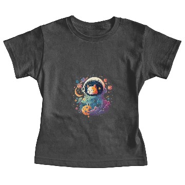 Discover Cat Paws Astronaut Outer Space Kitty on Galaxy Cat Lover 3 Baby Tees