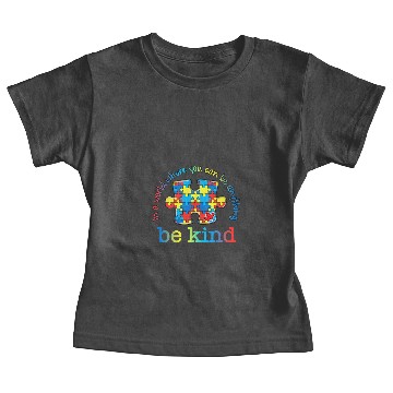 Discover Autistic Be Kind Autism Awareness Puzzle Rainbow Choose Kindness Baby Tees