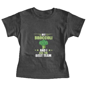 Discover bests Broccoli Team Veggie Funny Broccoli Healthy Vegetable Baby Tees