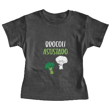 Discover Broccoli Funny Scared Cauliflower Broccoli Baby Tees