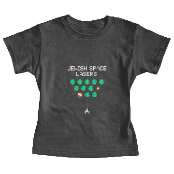 Discover Astronauts Jewish Space Lasers Funny 8bit Invaders Baby Tees