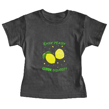 Discover Cute EASY PEASY LEMON SQUEEZY Fun Summertime LEMONADE Lover Baby Tees