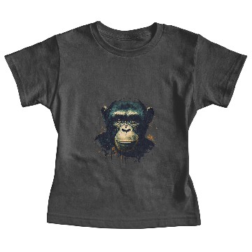 Discover Chimpanzee Monkey Portrait Baby Tees