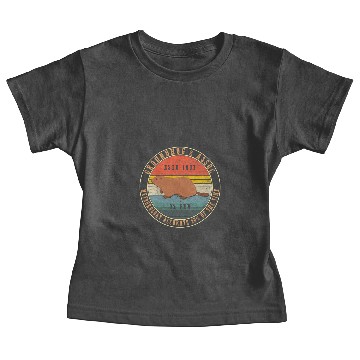 Discover Funny Groundhog Day Meteorologist Groundhog Woodchuck Retro Baby Tees