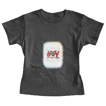Discover Crawfishs Bleached Peace Love Crawfish Leopard Crawfish Seaso Bleached Baby Tees