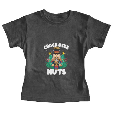 Discover Crack Deez Nuts Nutcracker Funny Christmas Family Baby Tees