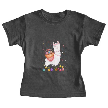 Discover Lama Llama happy easter bunny llama bringing easter egg basket s 10 Baby Tees