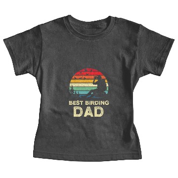 Discover Retro Birding Dad Gift Birdwatching Fathers Day Birdwatcher Baby Tees